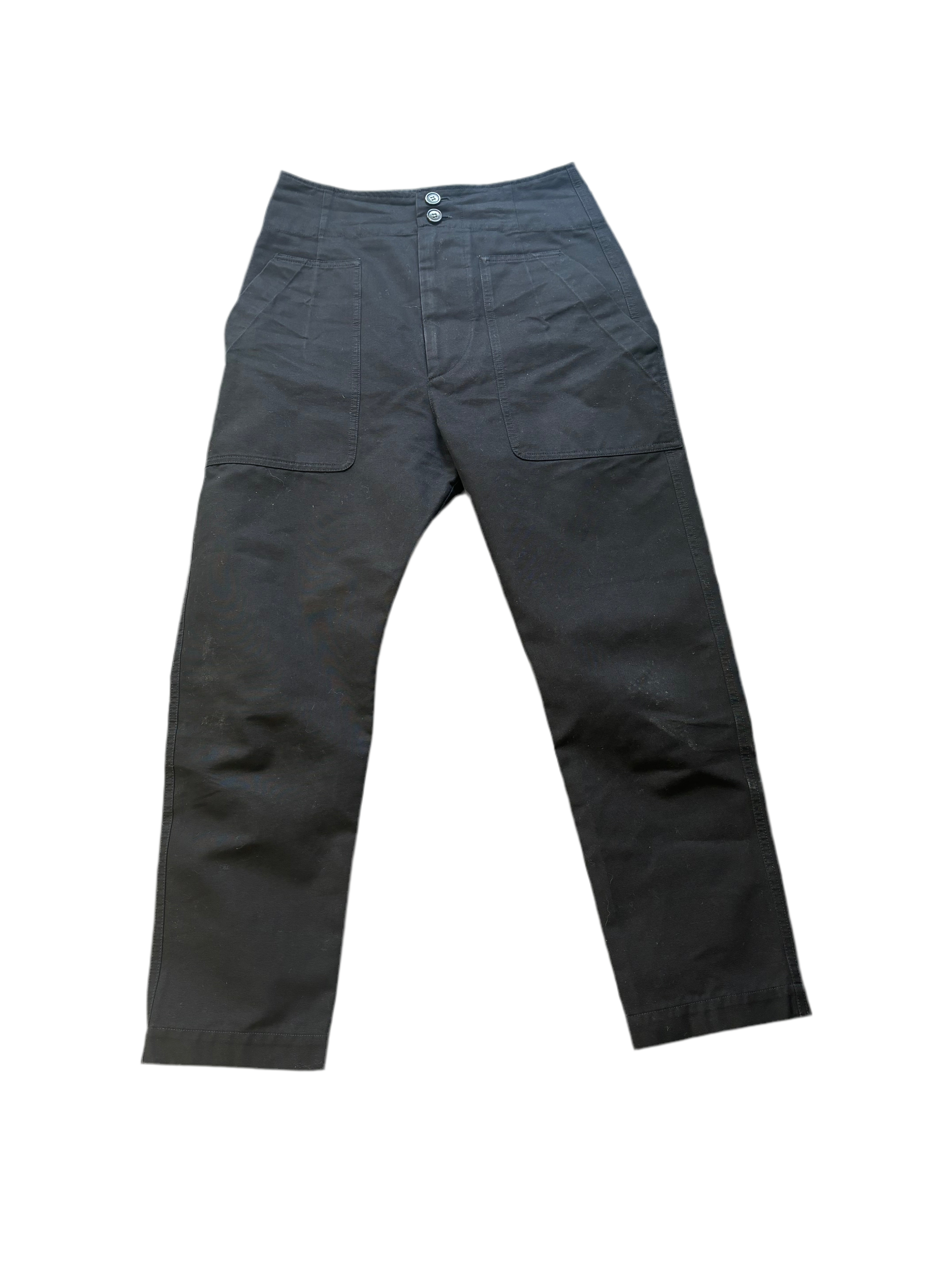 ISABEL MARANT ETOILE BLACK CARGO PANTS