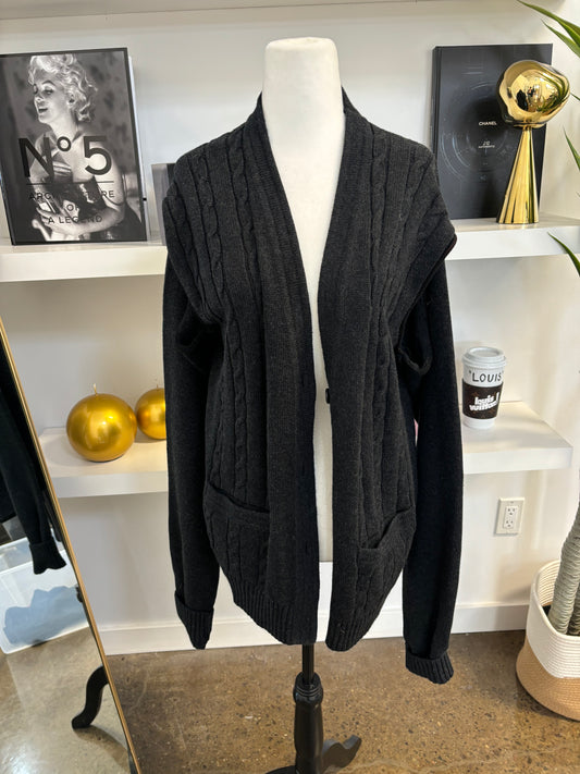 MAISON MARGIELA grey cardi with cutout