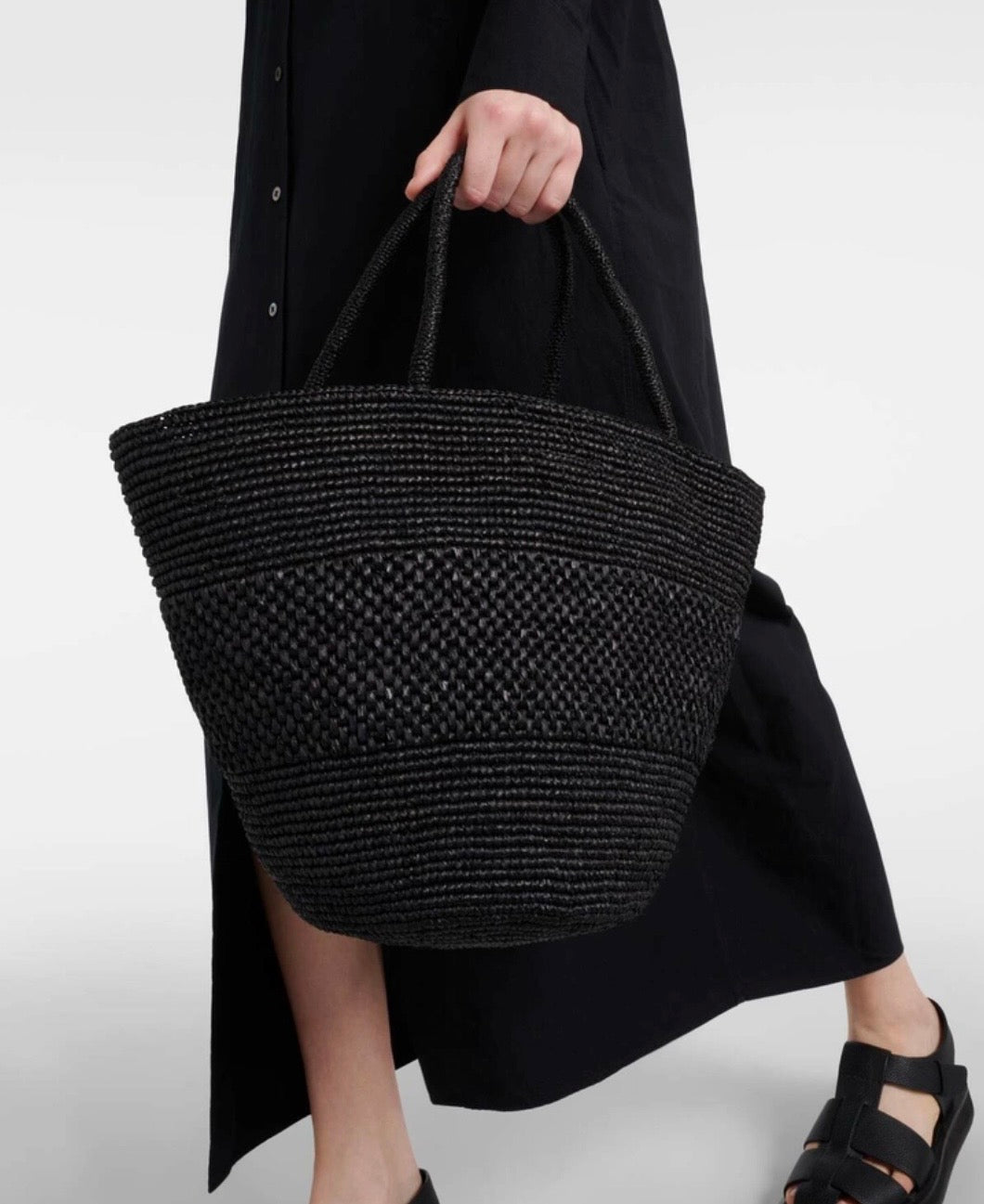 The Row Emilie Small raffia basket bag