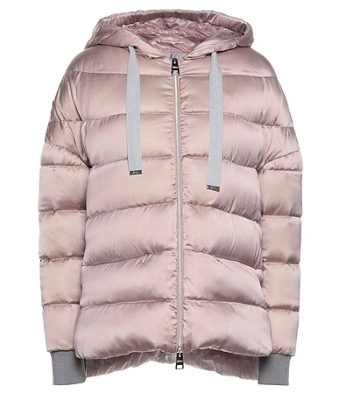 HERNO - LIGHT PURPLE WOMEN'S SHELL PUFFFER JACKET W/ HOOD