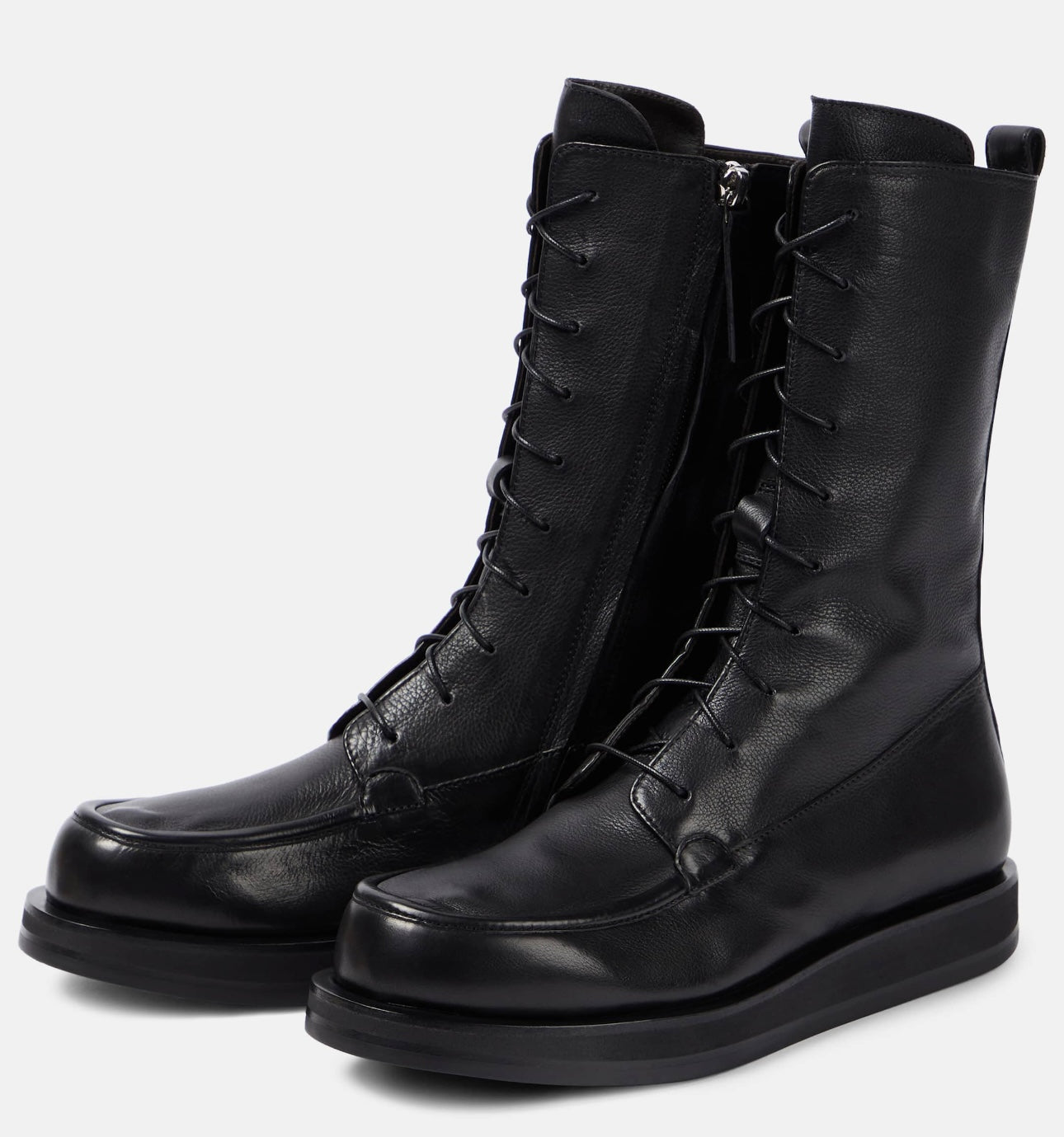 THE ROW
Patty leather combat boots