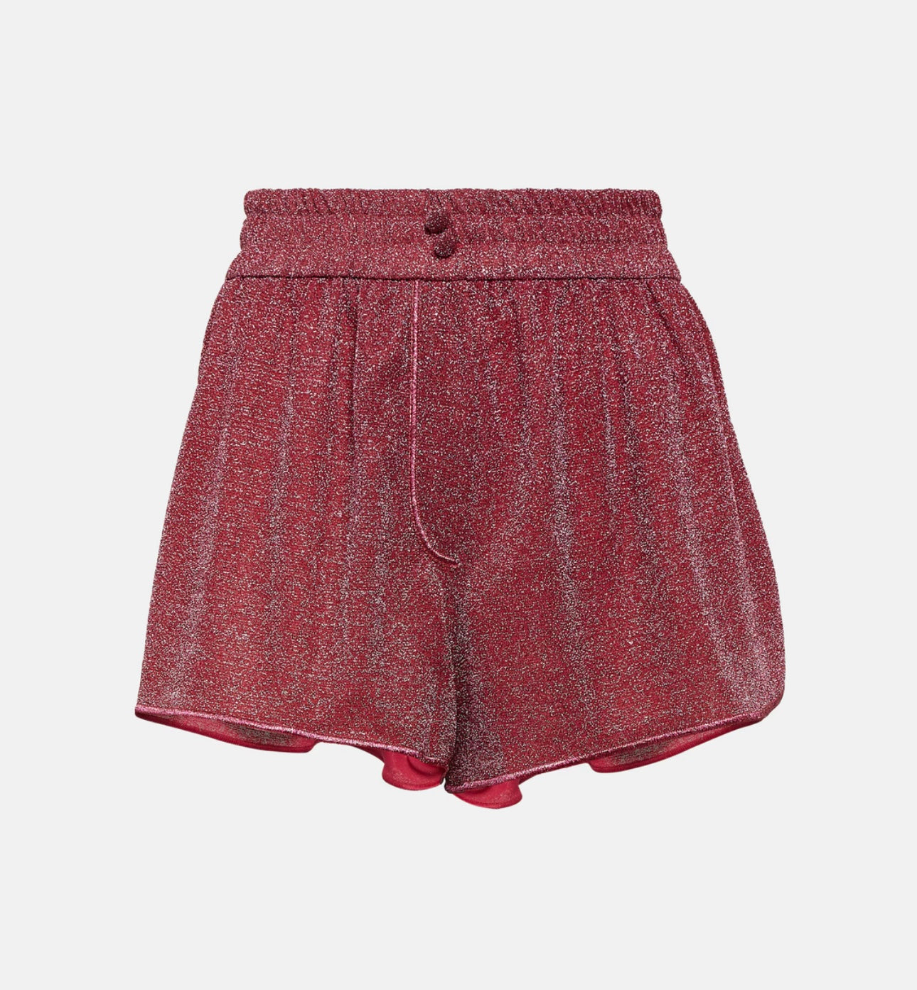 OSÉREE
Lumière metallic sheer shirt
& shorts SET