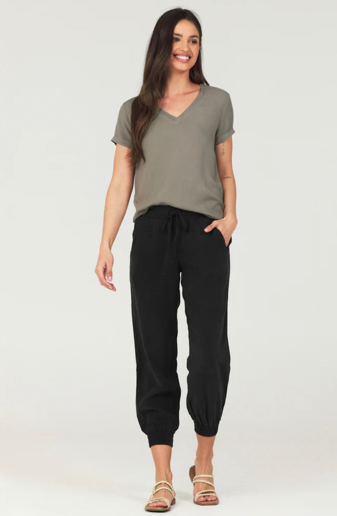 Bella Dahl - Easy Drawstring Jogger - Vintage Black