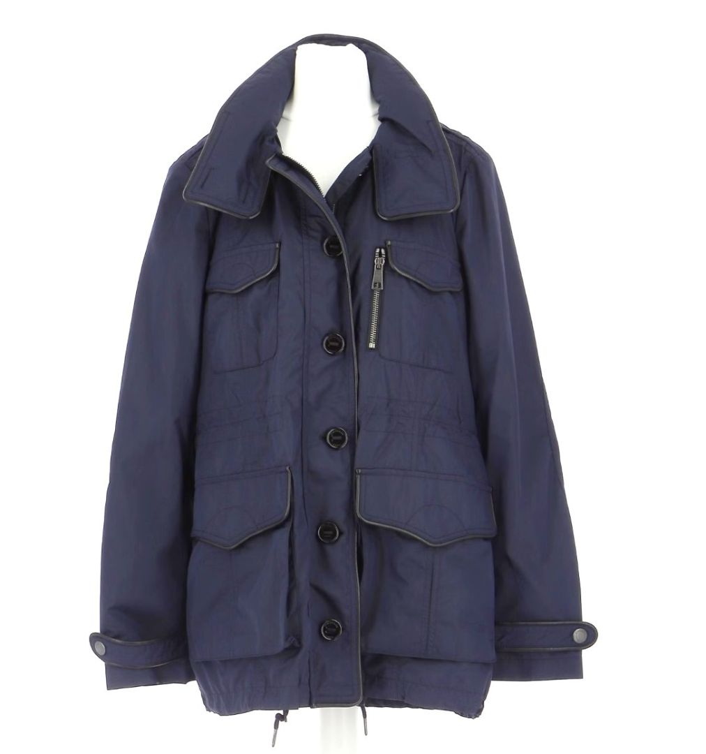 Burberry Brit Short Coat with Zip Up Hood