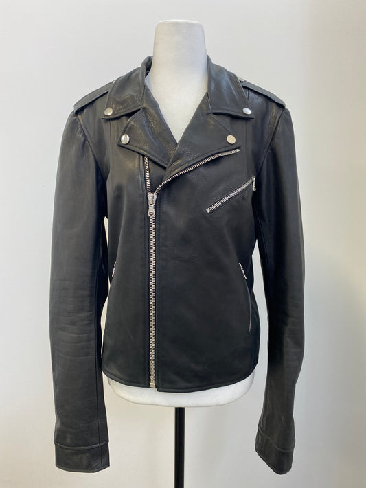 Black X Namesake Gucci-Lined Leather Jacket