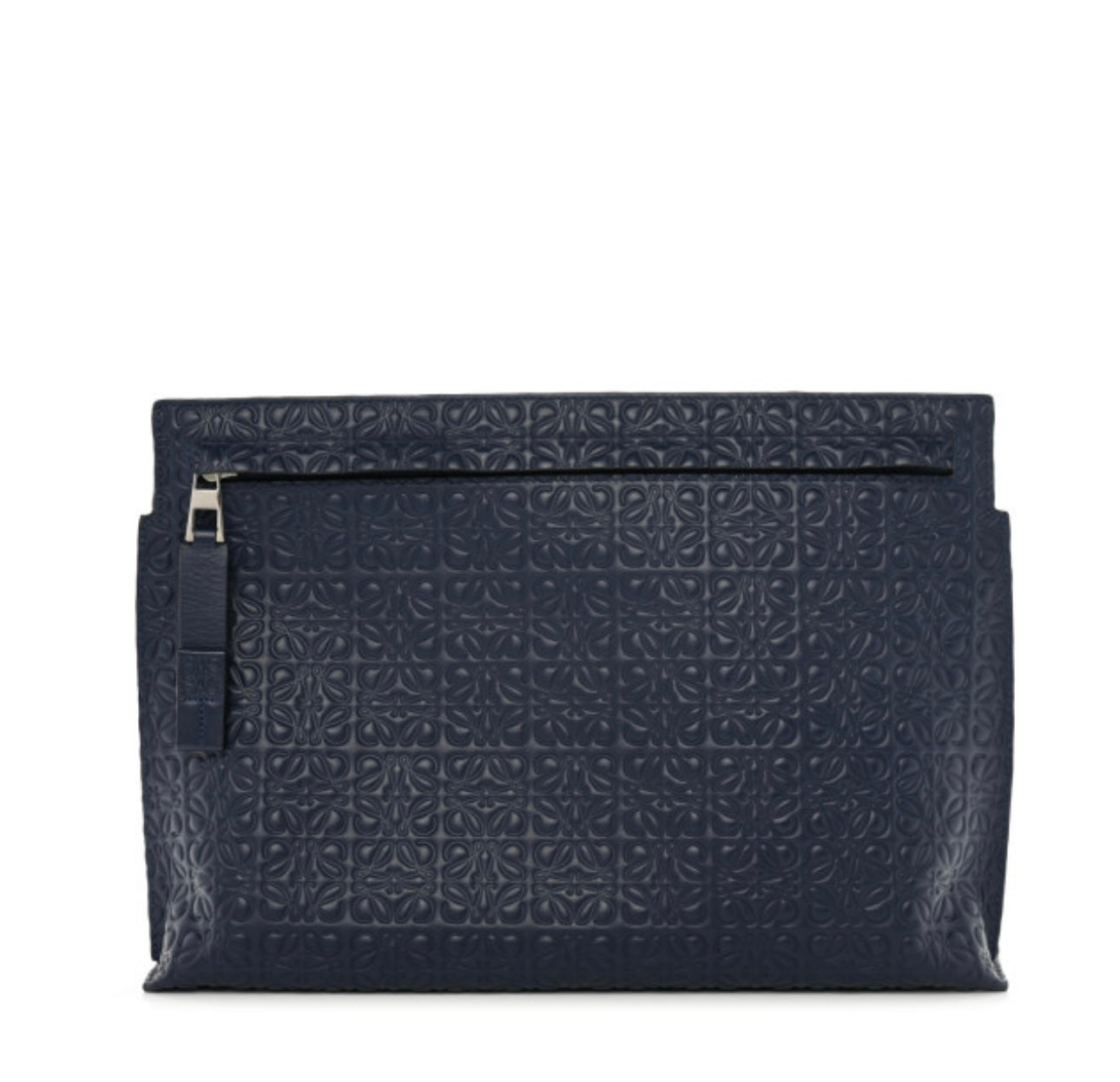 LOEWE
Calfskin Embossed Repeat T Pouch Navy