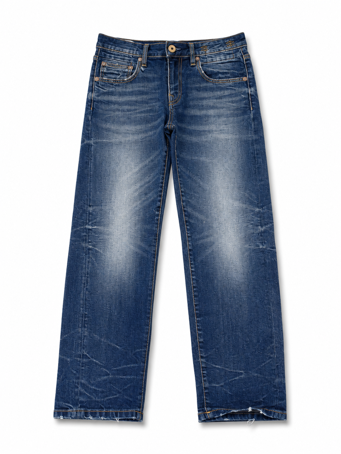 R13 Boy Straight cropped* Jeans, shade Lily Blue