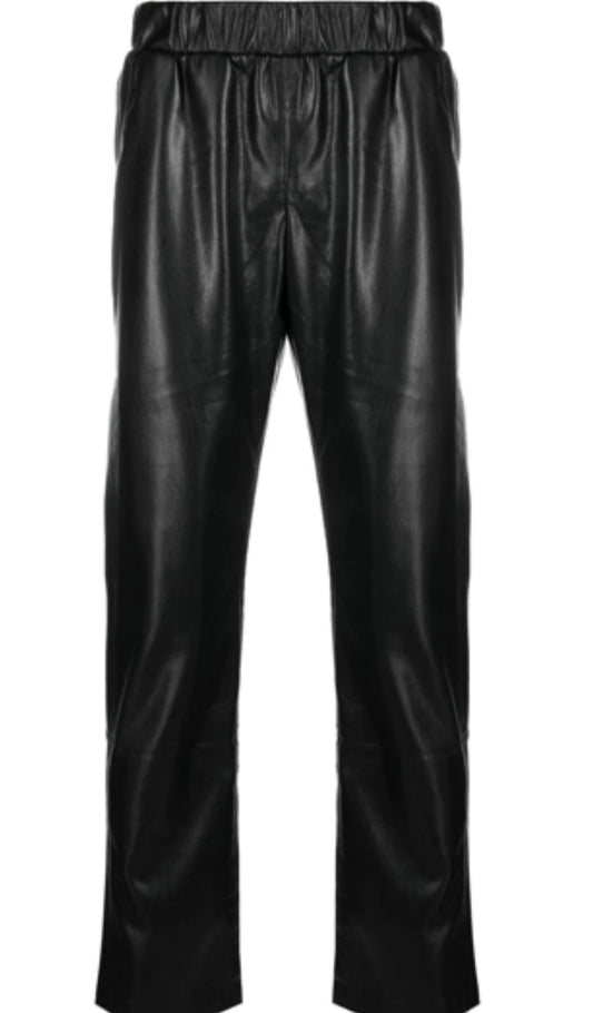 Anine Bing - Colton Faux Leather Track Pants