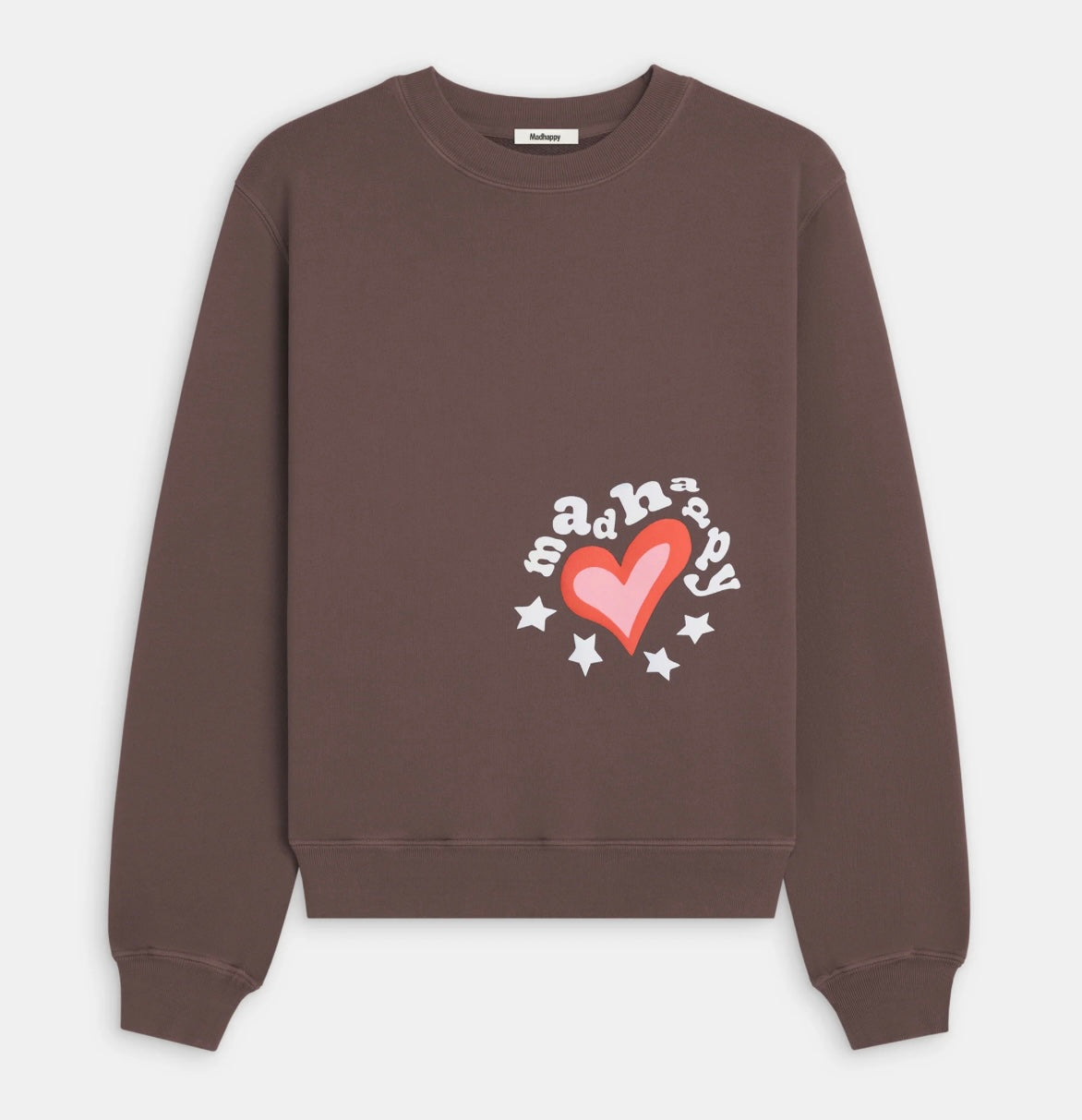 MADHAPPY - BROWN HEART SWEATSHIRT