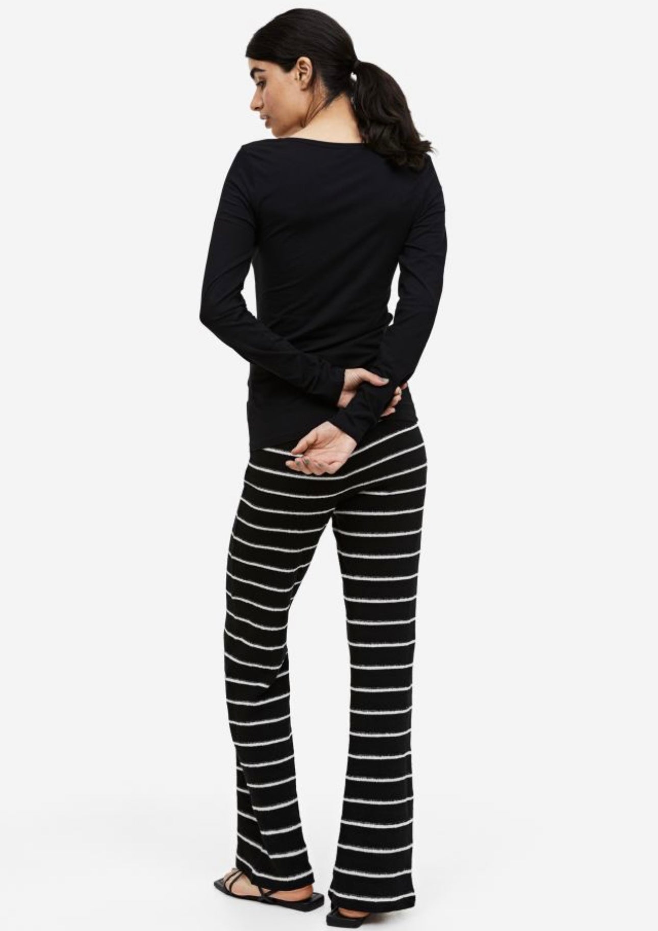 H&M MAMA Ribbed Jersey Pants