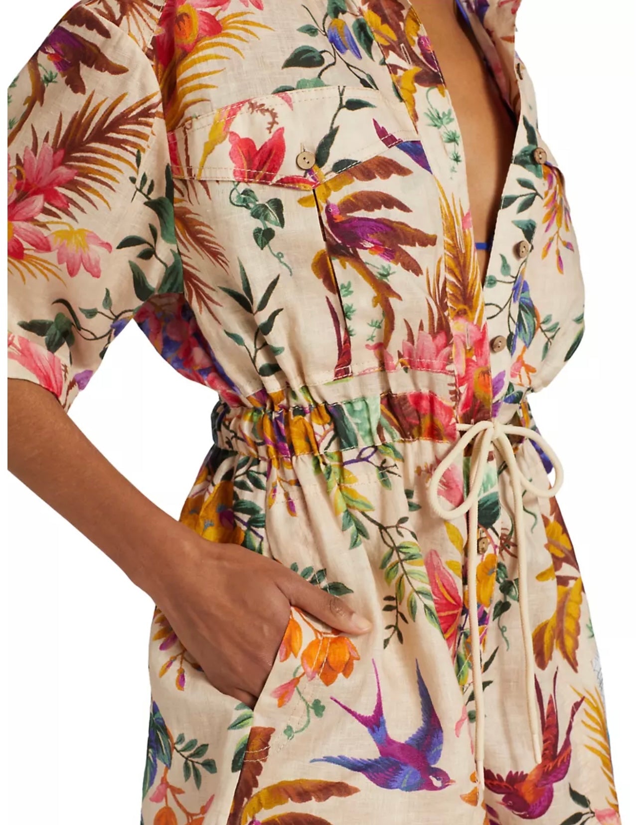 Zimmermann
Tropicana Linen Utility Romper