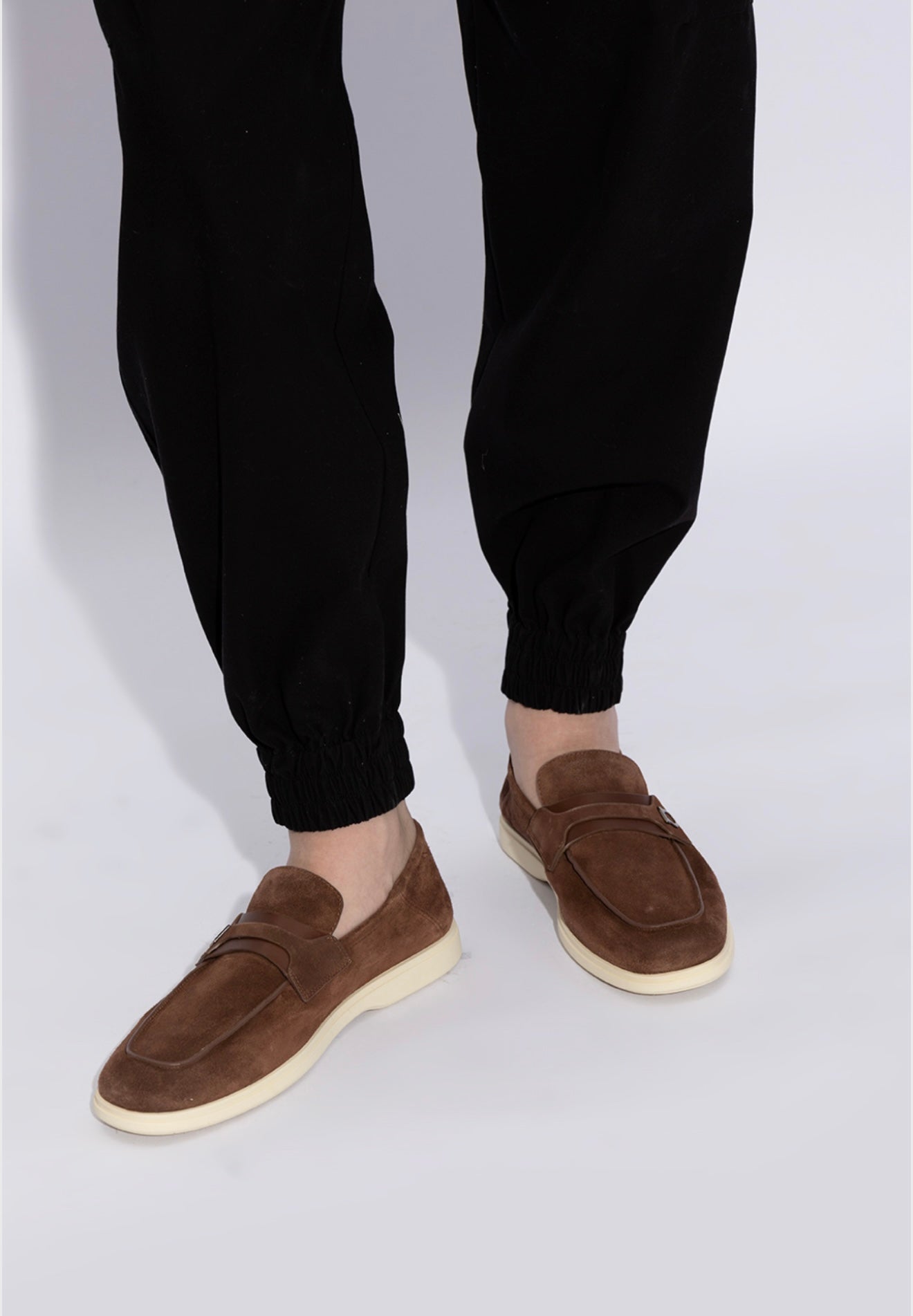 FERRAGAMO
Suede Deconstructed Loafers