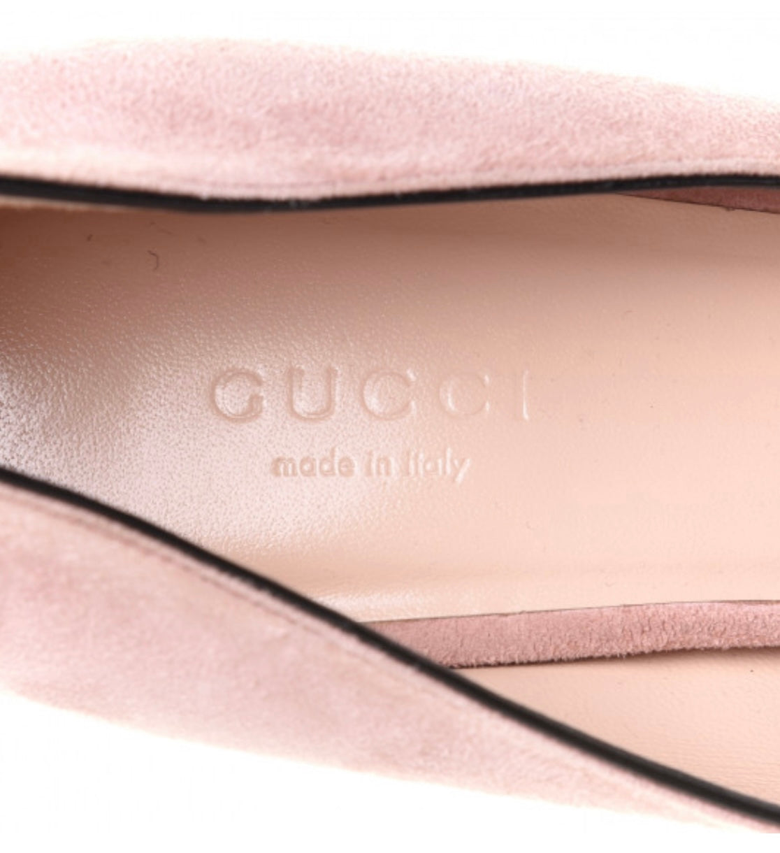 Gucci GG Marmont Fringe Mid Heel Heel Pumps Pink