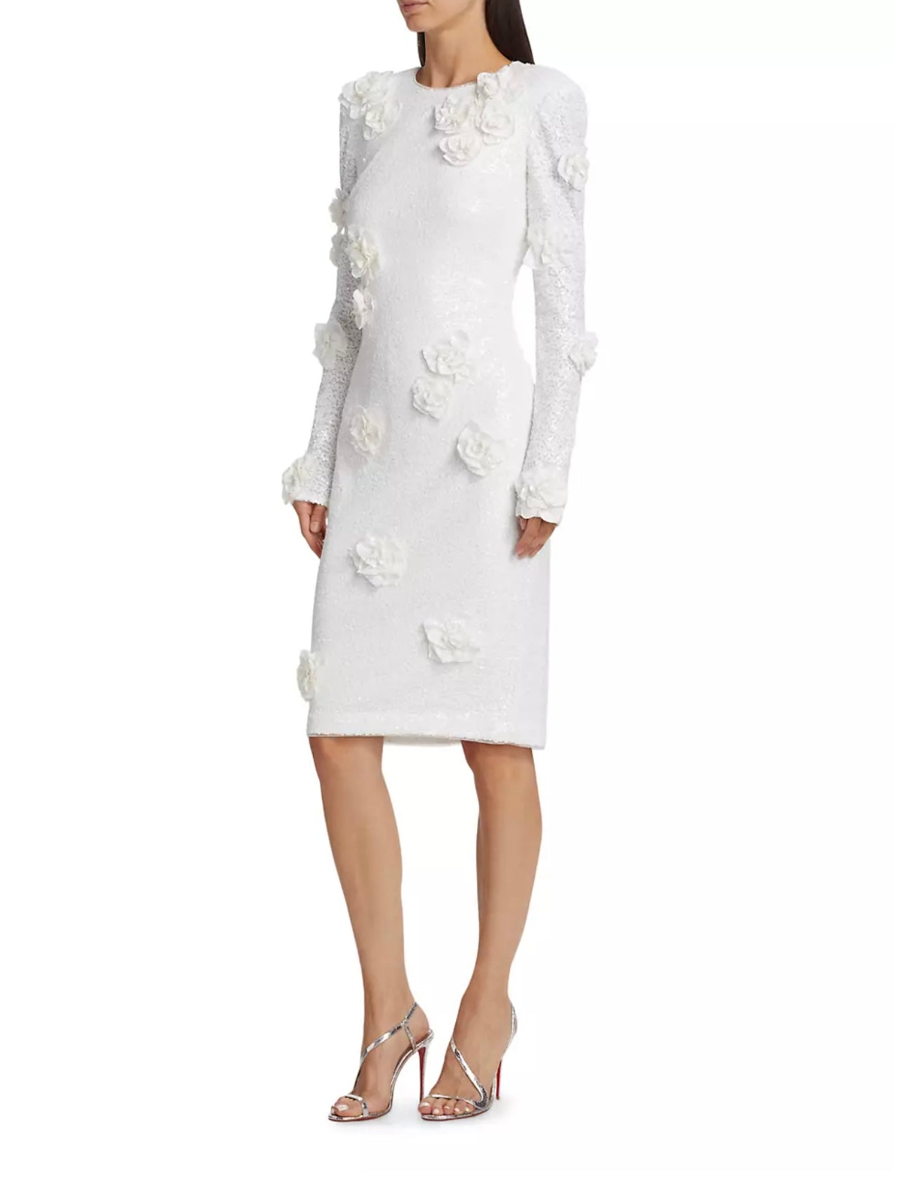 Badgley Mischka
Sequined Rose Sheath Dress