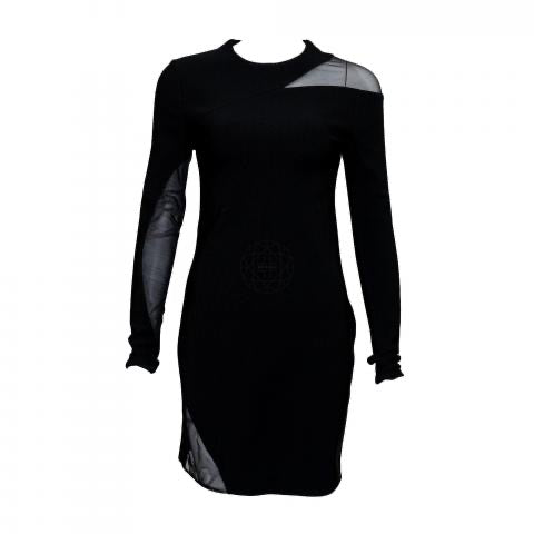 Mugler Mesh Cut-Out Dress