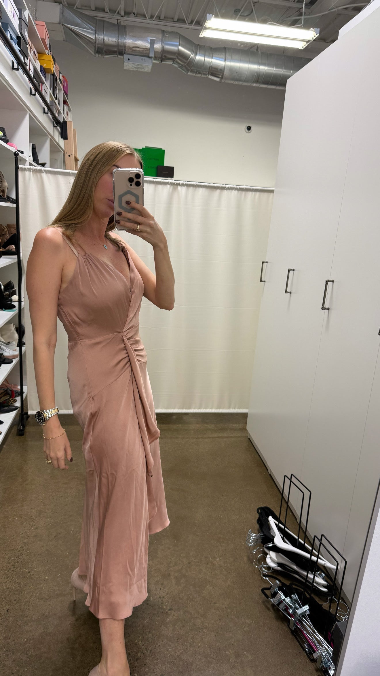 Intermix- Rose Pink Satin Dress