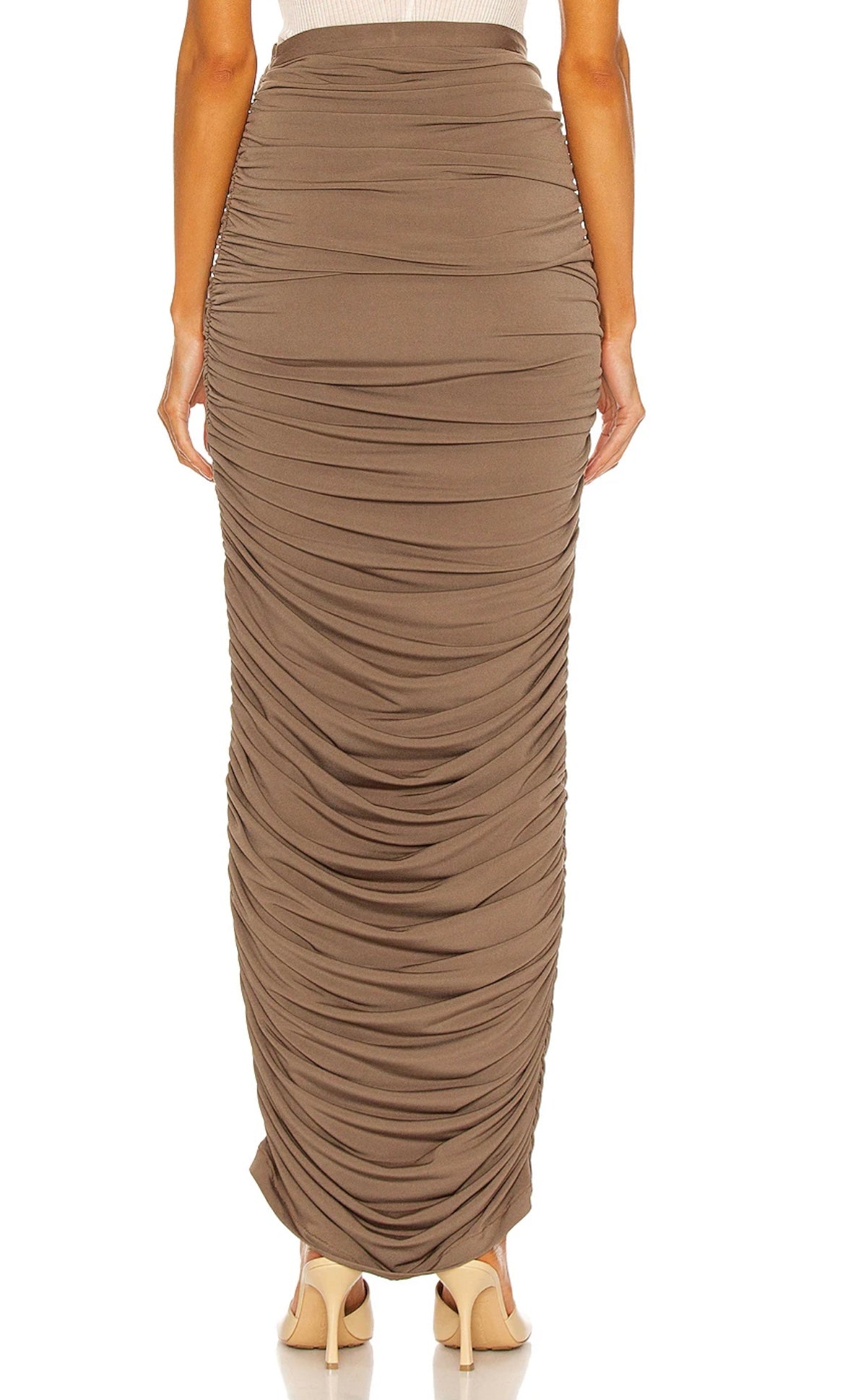 LAQUAN SMITH
Ruched Maxi Skirt