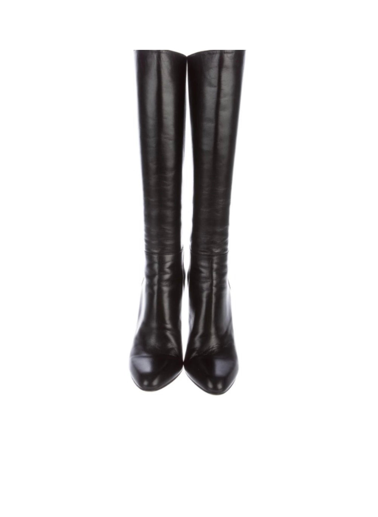 JIMMY CHOO brown knee-high boots