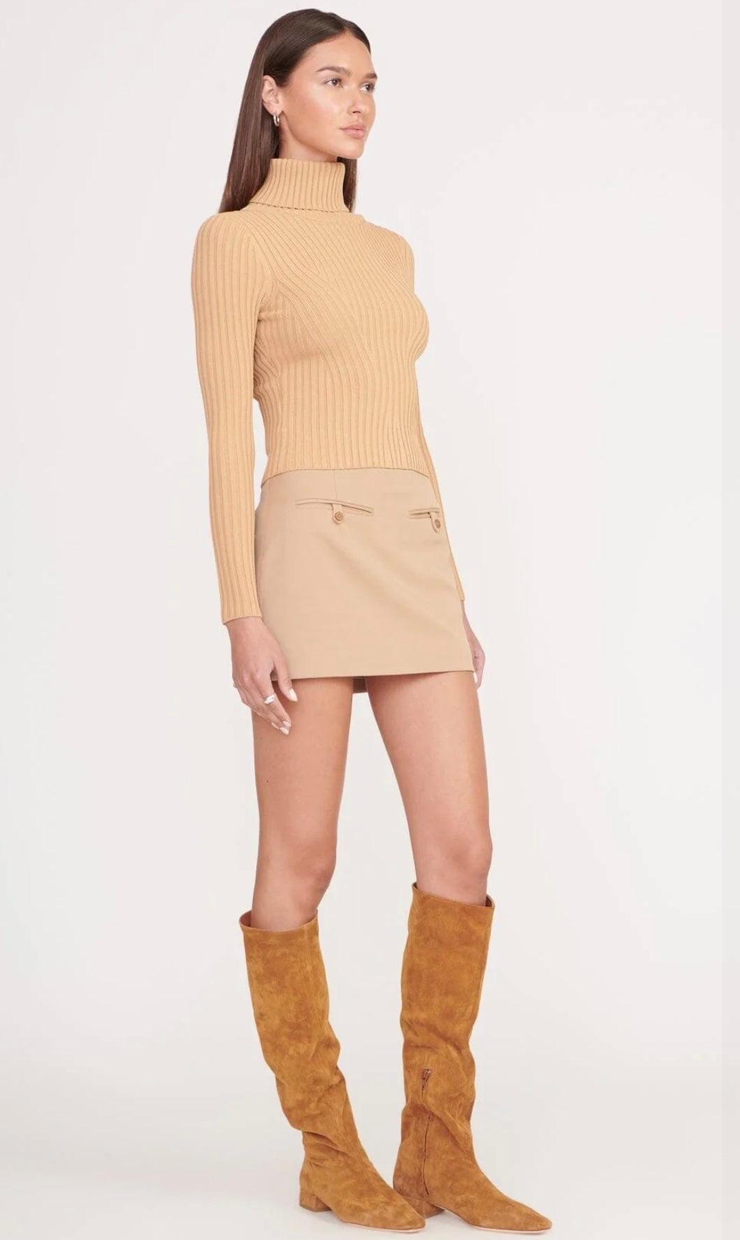 STAUD - ANNETTE SKIRT CAMEL