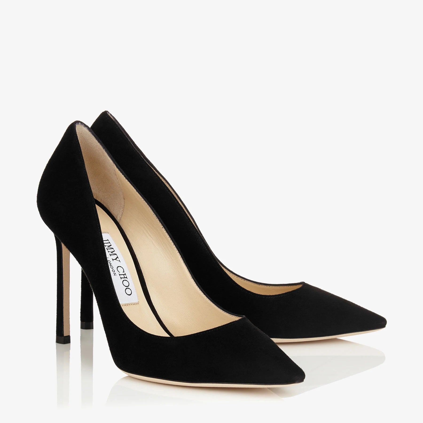 JIMMY CHOO black suede pumps