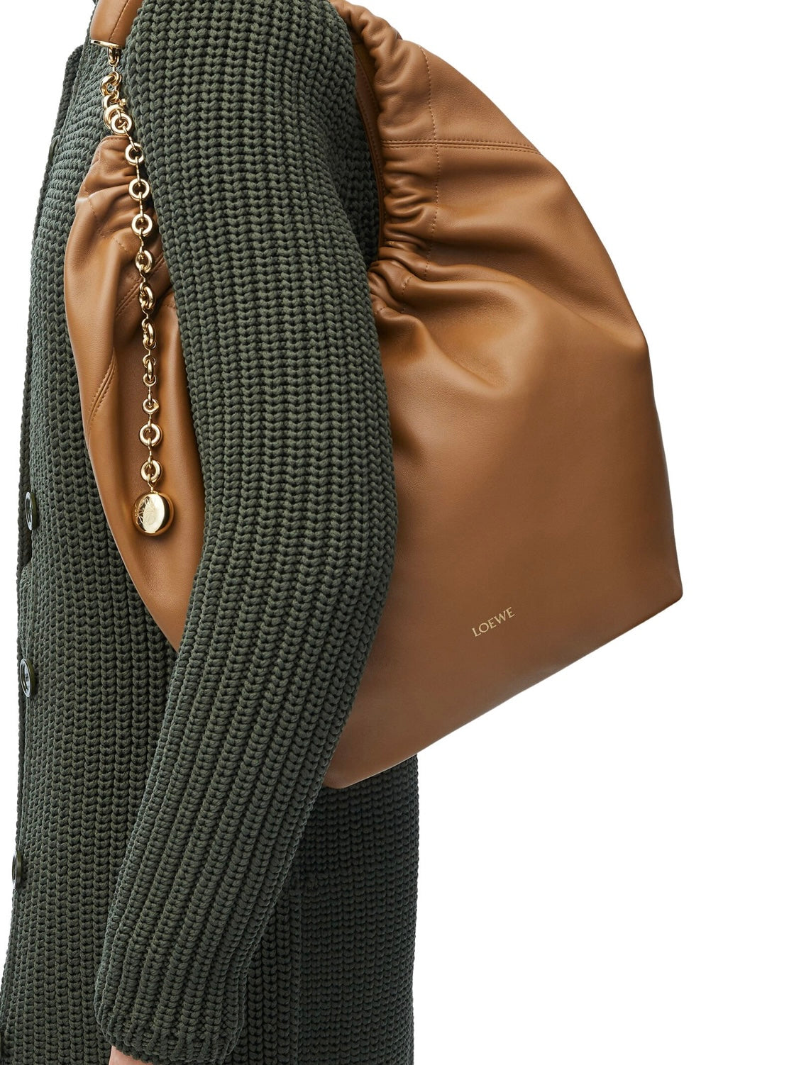 LOEWE - MEDIUM TAN SQUEEZE BAG