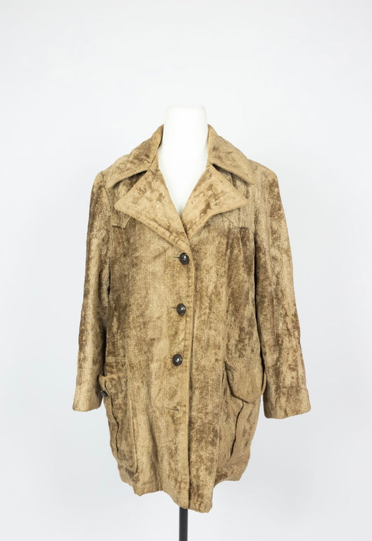 VINTAGE - gold velvet Peacoat