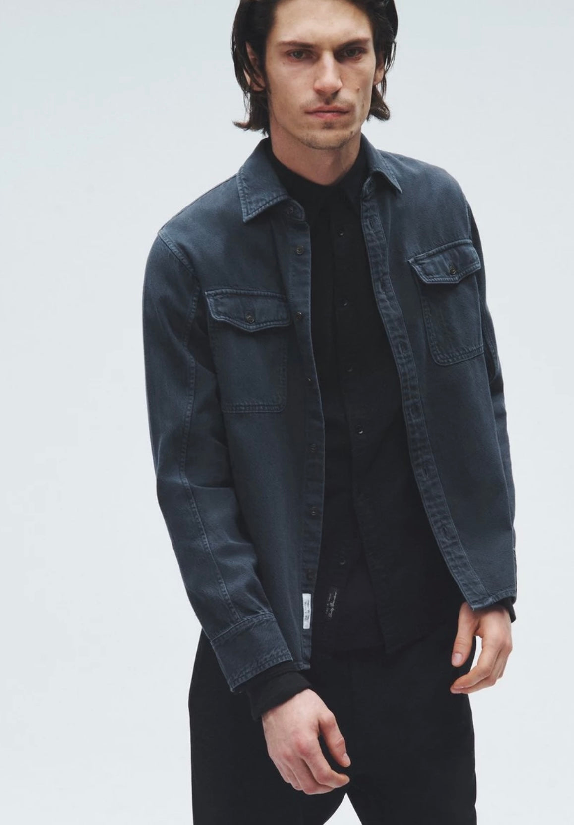 RAG & BONE featherweight denim shirt in Minna