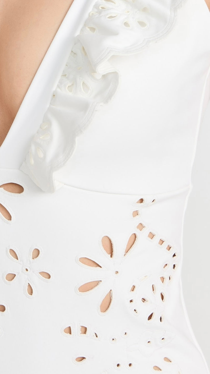 Sea -
Liat Embroidery Flutter Sleeve One Piece