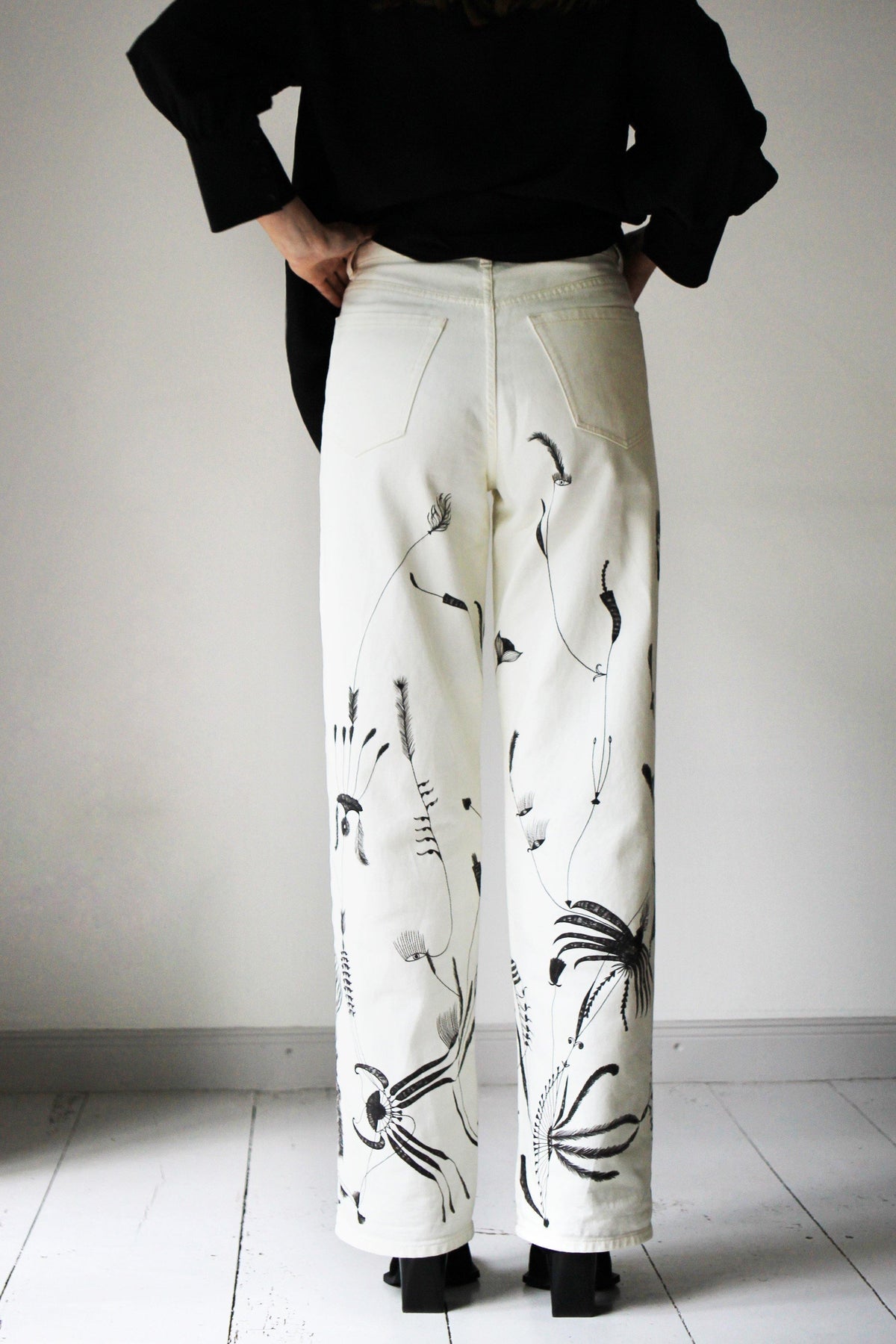 DRIES VAN NOTEN wide leg/flare jeans