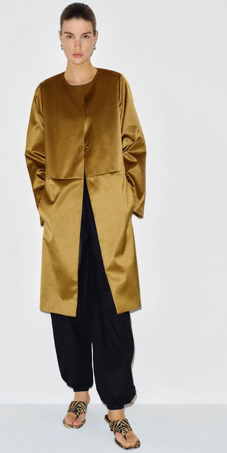 Reformation - Stella Satin Coat