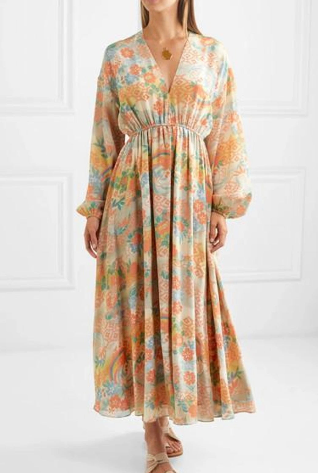 Elizabeth and James
Norma Printed Silk Dress