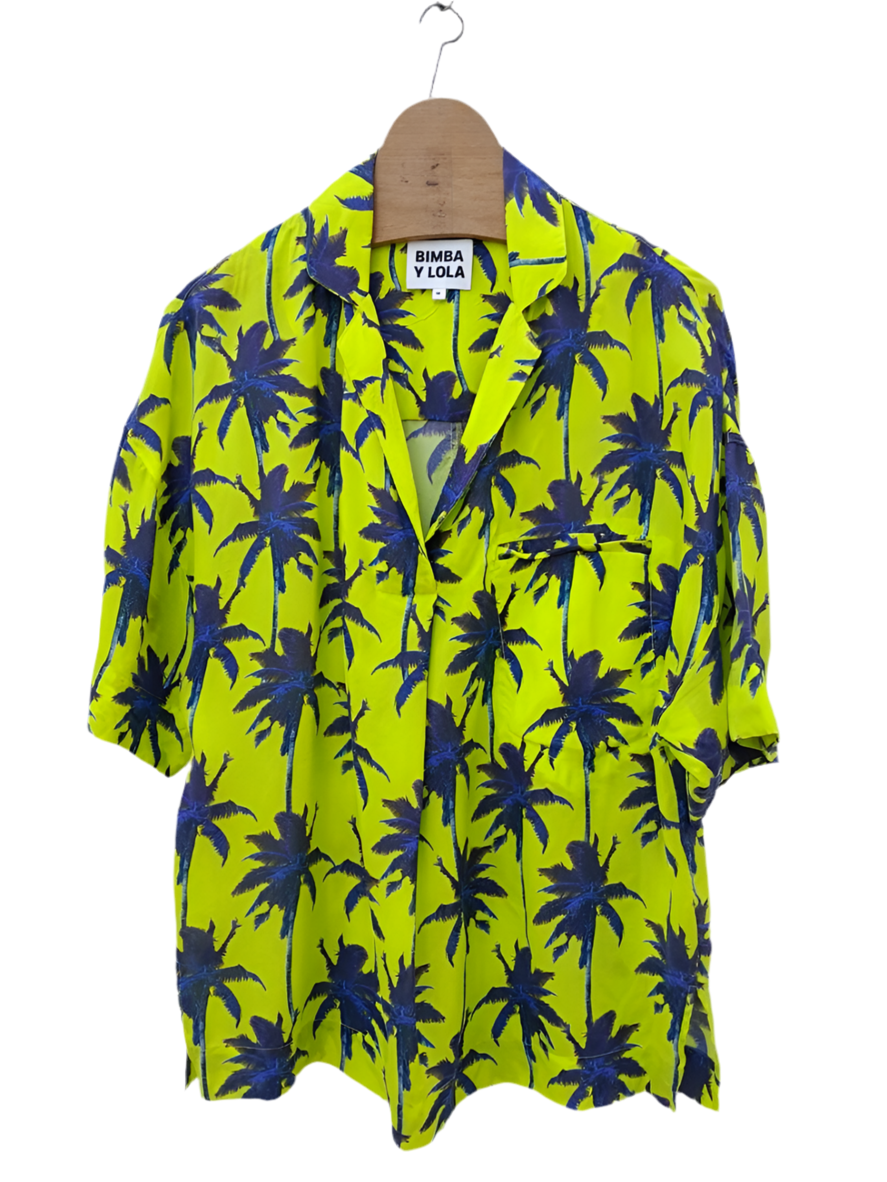 BIMBA Y LOLA palm tree print skirt and tee set