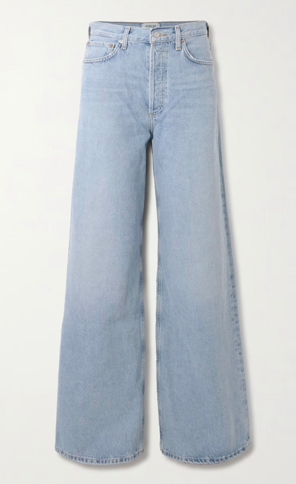 AGOLDE
Dame high-rise wide-leg jeans