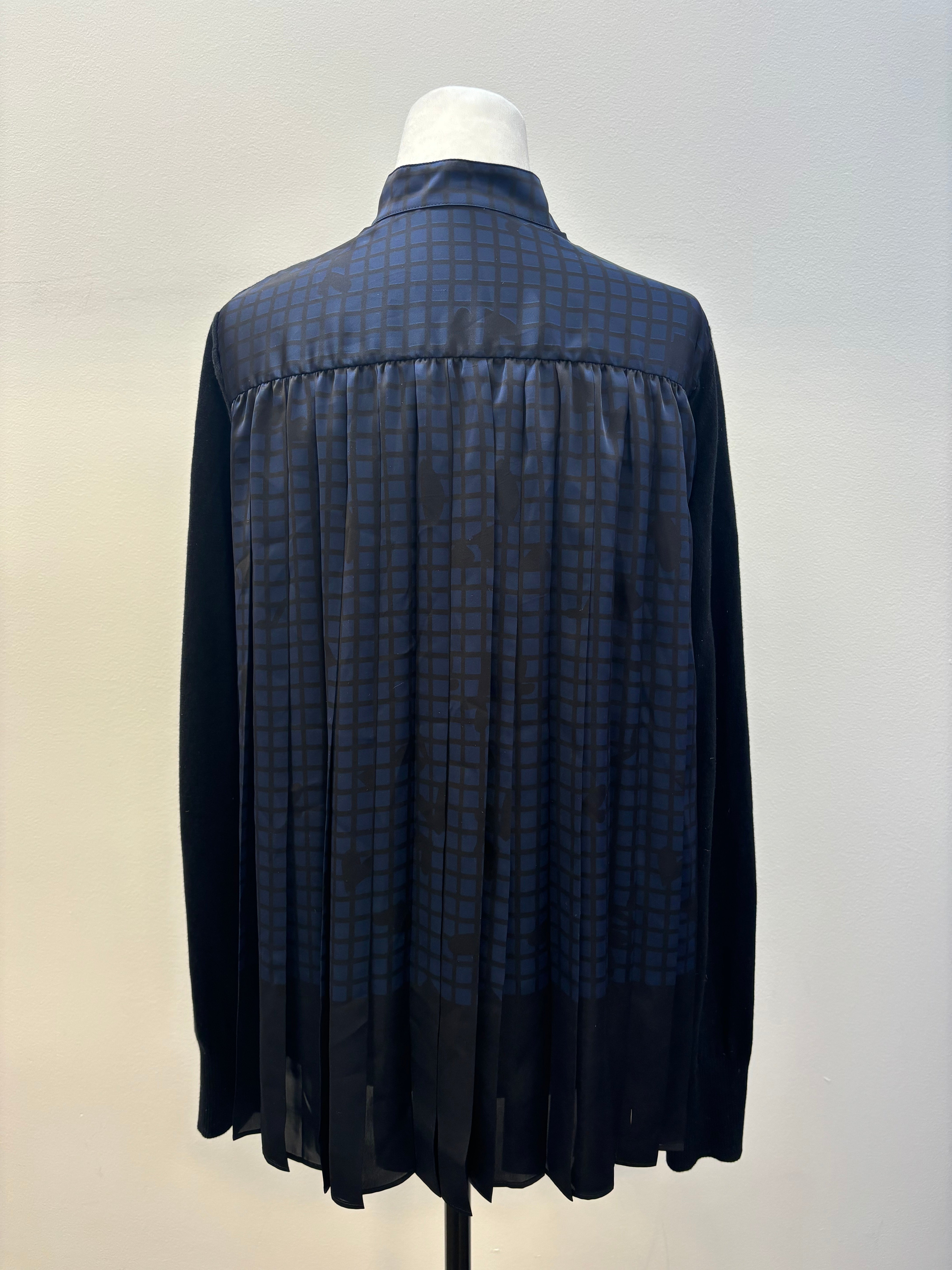 SACAI Cardigan with Silk Back