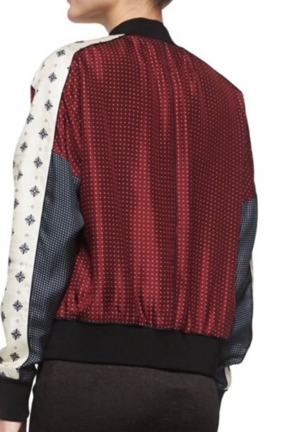 RAG & BONE silk patterned bomber