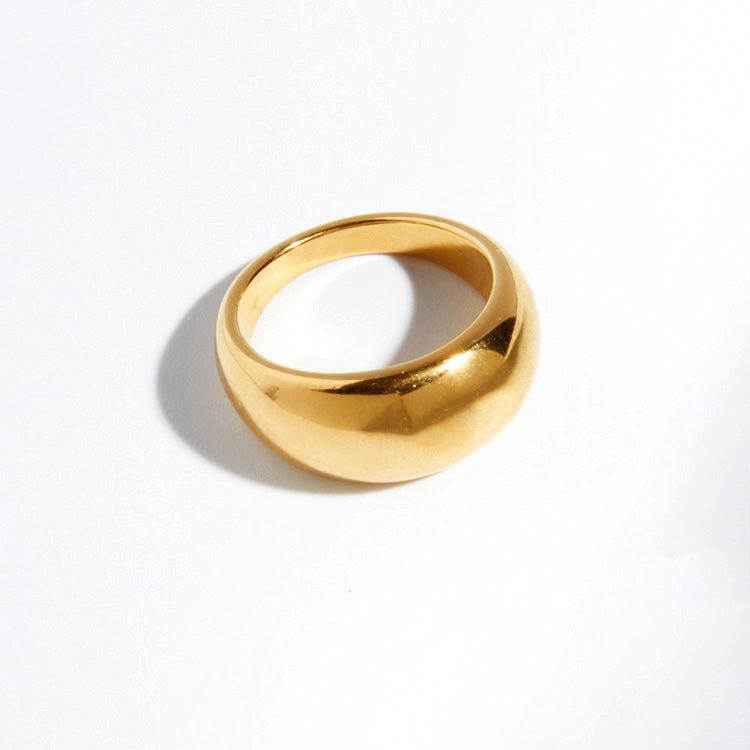 MEJURI dome ring in gold vermeil