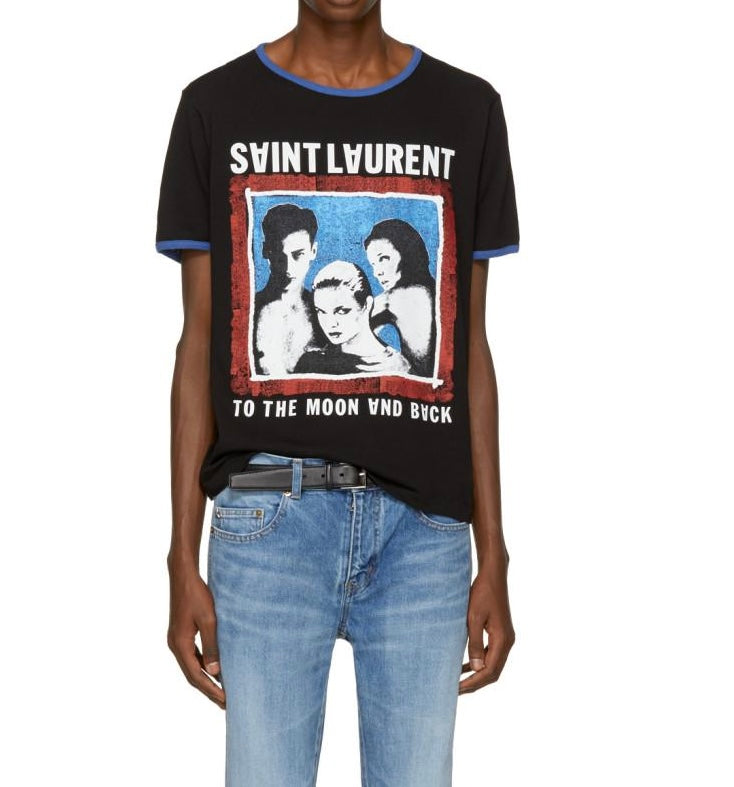 Saint Laurent Graphic Cotton TShirt