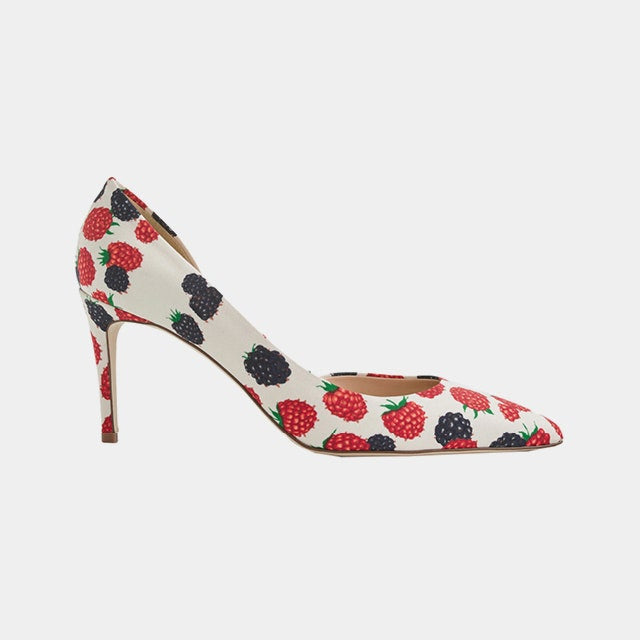 J.Crew d’Orsay pumps in berry print