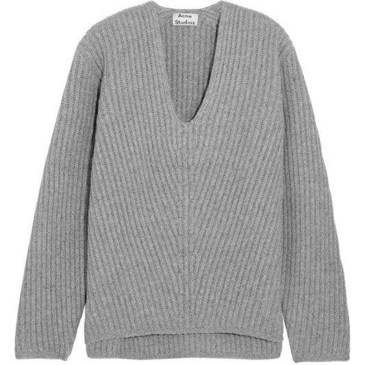 ACNE STUDIOS grey v neck sweater