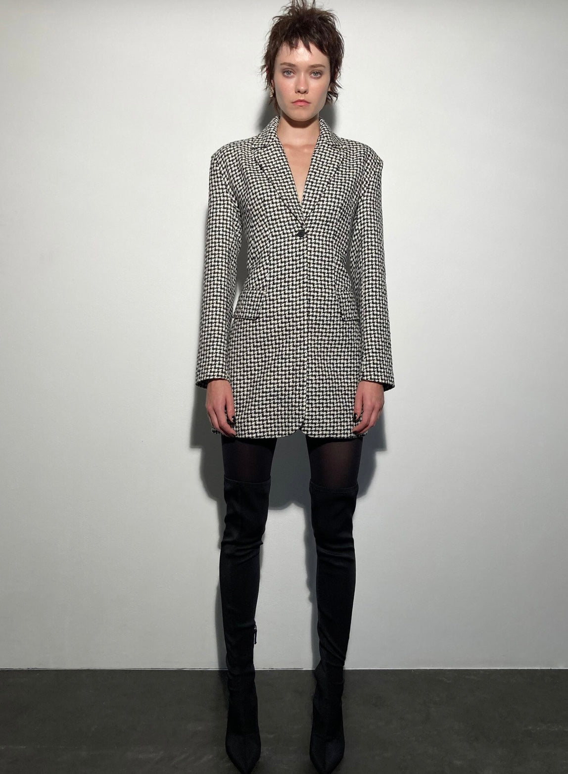 ZARA - Houndstooth Blazer Dress