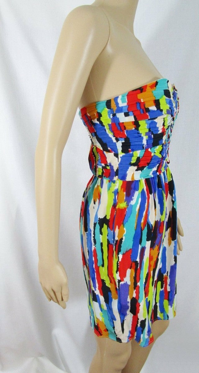 LHOSHANNA multi colour strapless dress