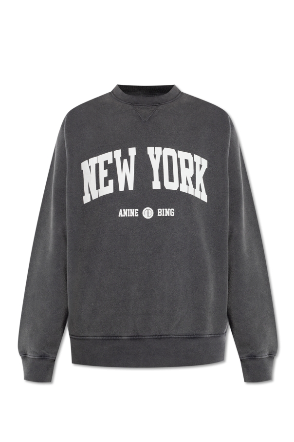 ANINE BING grey “new york” sweatshirt