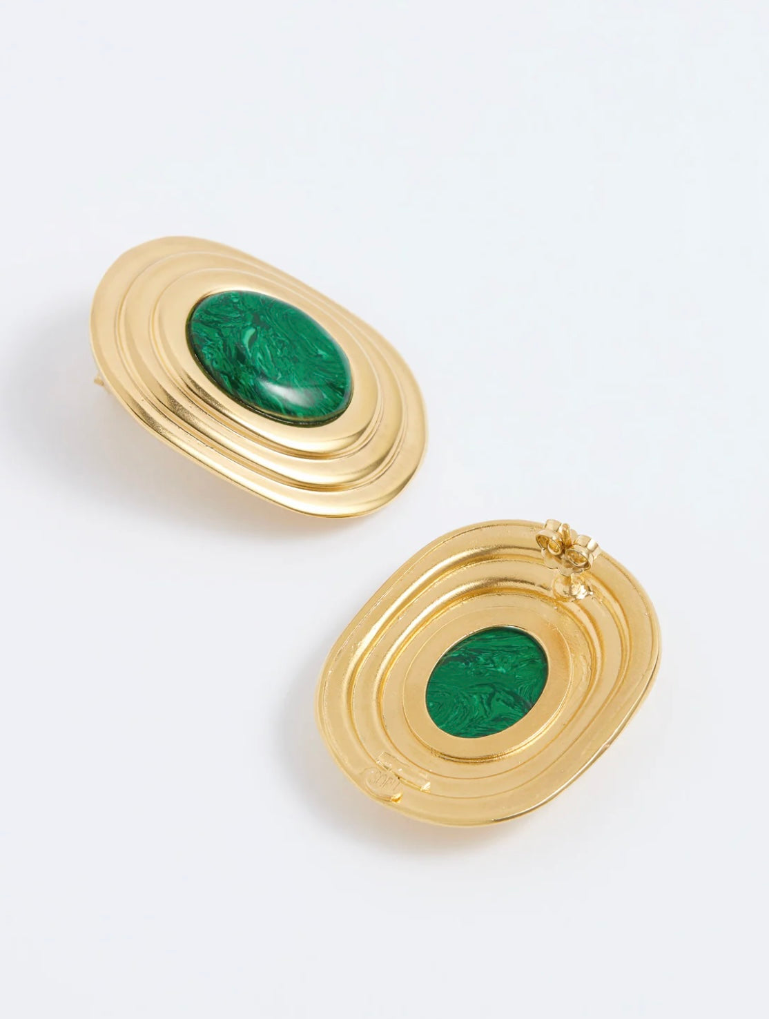 SORU - Daphne Oz X Soru Malachite Coco Earrings