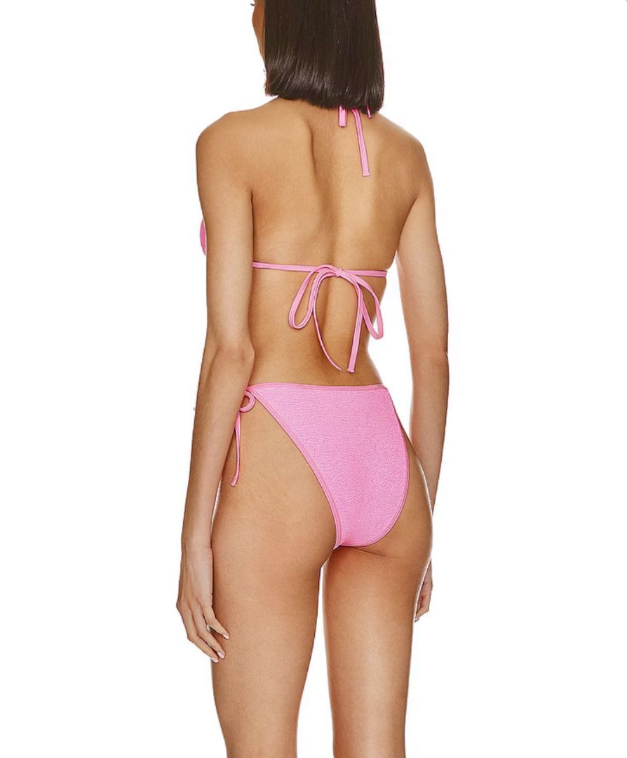 HUNZA G Gina Bikini in Bubblegum Pink