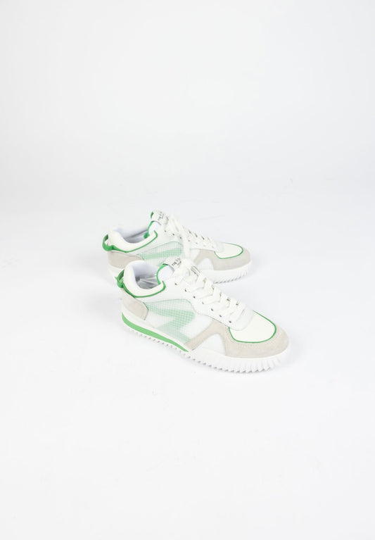 RAG & BONE - white/green retro runners 2.0