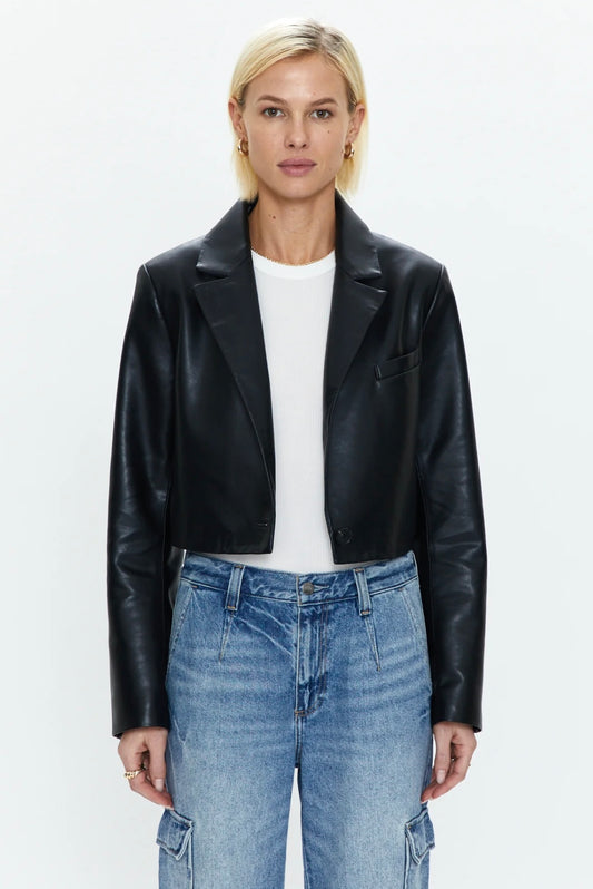 PISTOLA - JOLIE CROPPED BLAZER - NOIR