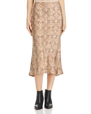Anine Bing Snake Print Skirt