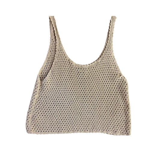 WILFRED cropped crochet tank