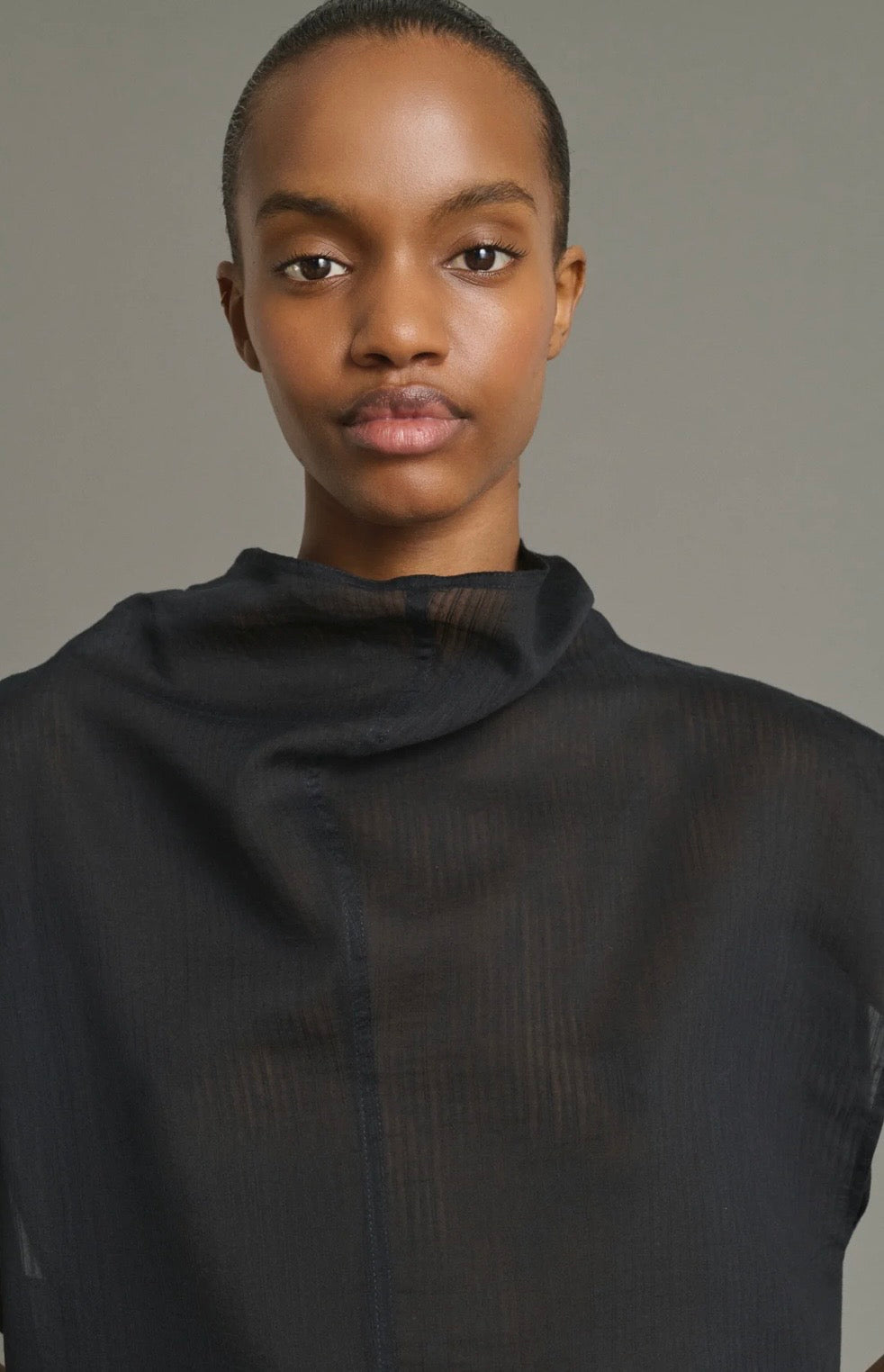 Soeur Sleeveless cotton and silk blouse