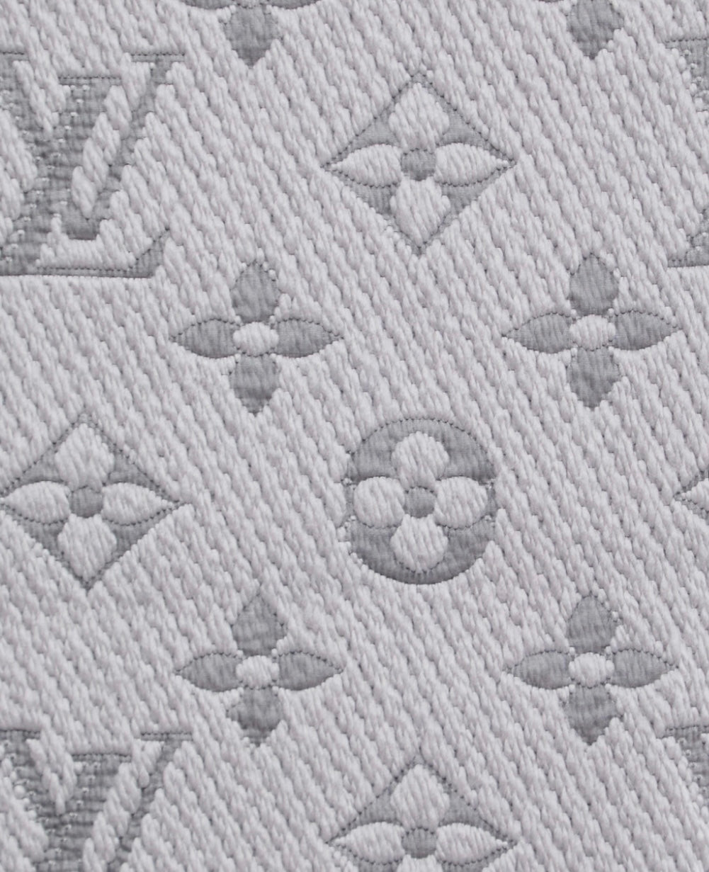 Louis Vuitton -
Louis Vuitton Pearl Grey Wool Silk Logomania